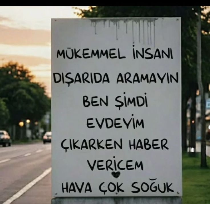 Aradığınız mükemmel insan benim : ))